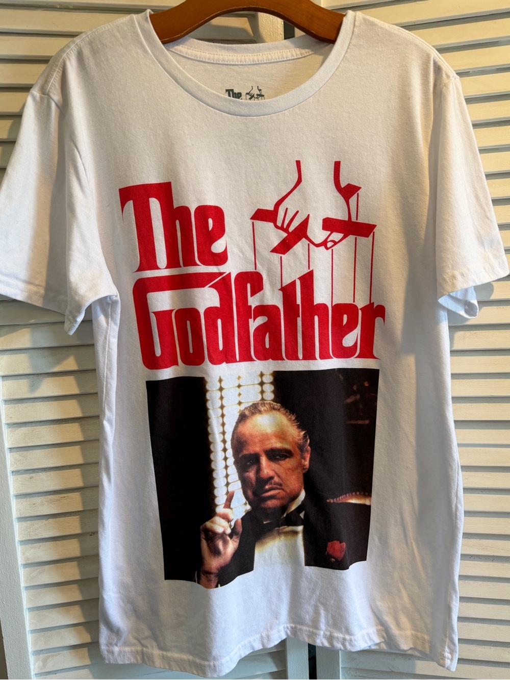 The Godfather Graphic Tee White Movie T Shirt Marlon Brando Size Medium